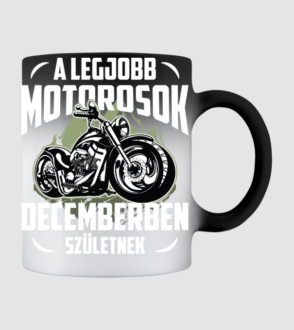 Legjobb motoros hegyek DECEMBER minta fekete pólón
