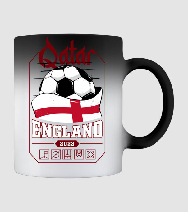 Quatar team england minta fekete pólón