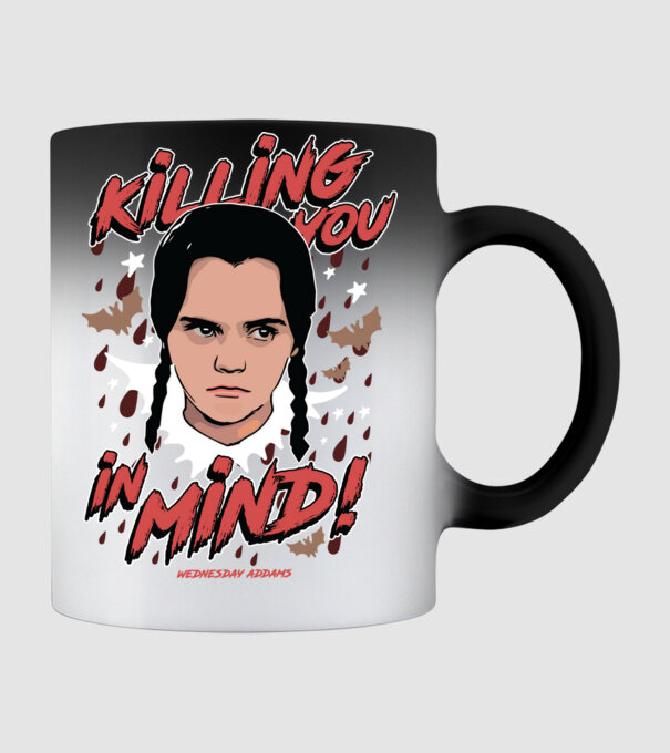 WEDNESDAY Killing You in my mind minta fekete pólón