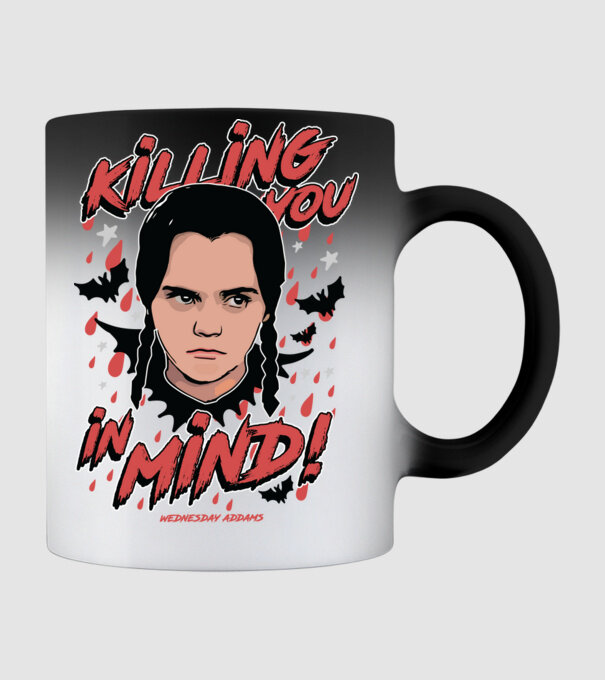WEDNESDAY Killing You in my mind minta fekete pólón