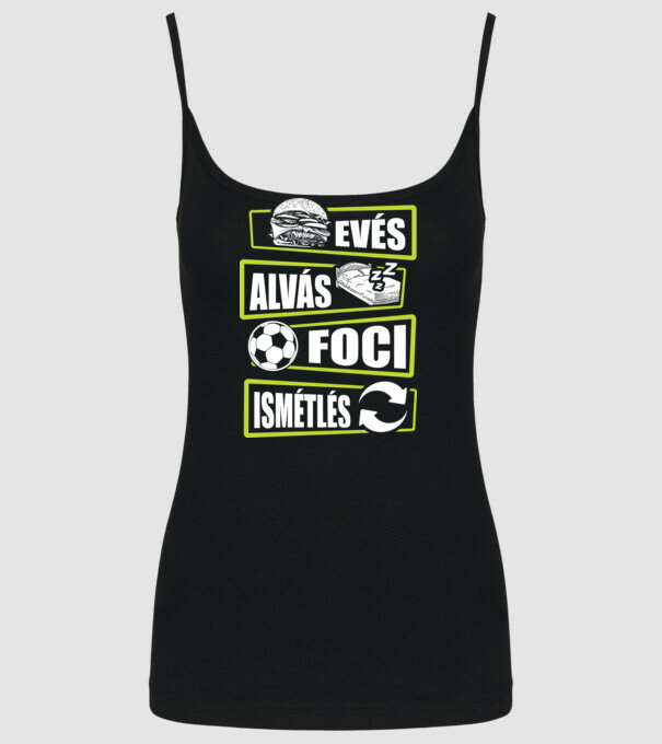 Evés ivás foci minta fekete pólón