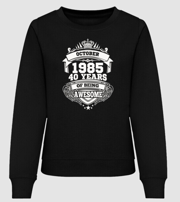 Awesome being of 1985 OKTÓBER minta fekete pólón