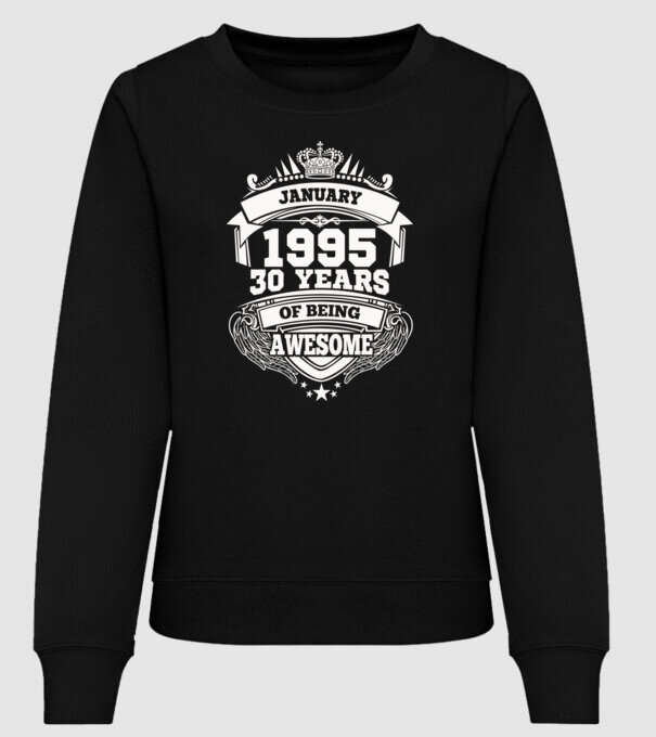Awesome being of 1995 JANUÁR minta fekete pólón