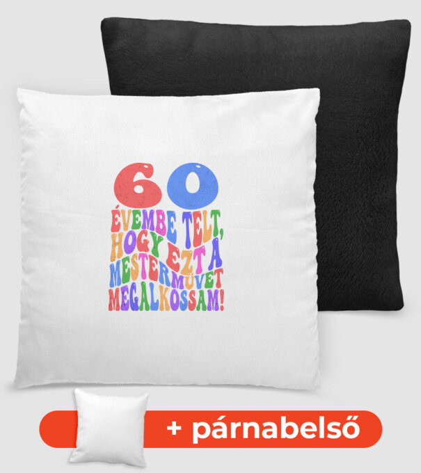 Mestermű megalkotása 60 minta fekete pólón