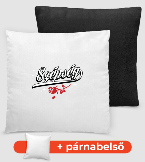Szépség és a Szörny Szépség basic minta fekete pólón