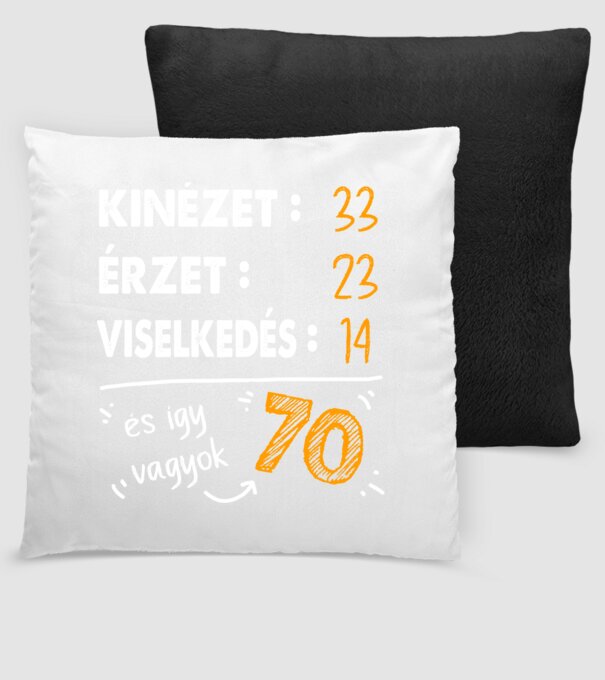 Kinézet, Érzet, Viselkedés 70 - Fekete alap minta fekete pólón