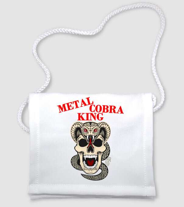 Metal Cobra King minta fehér pólón