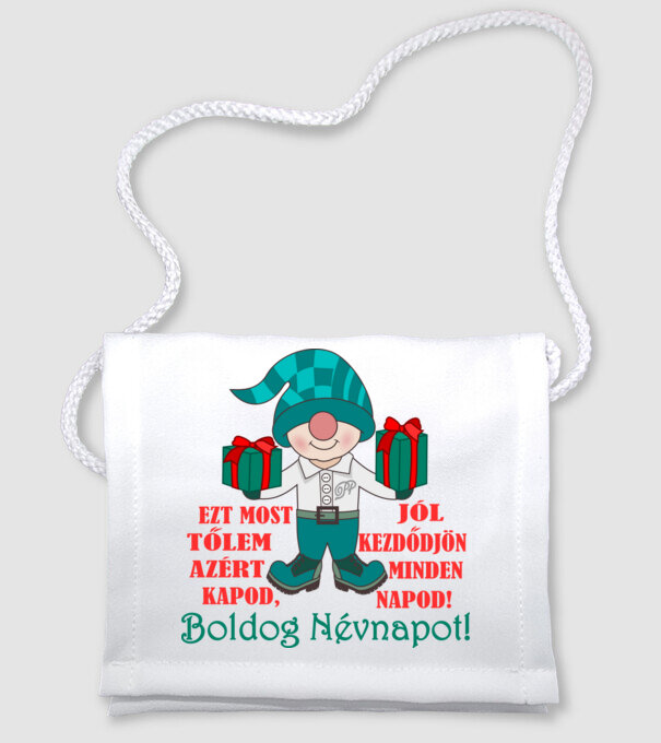 Szép Napokat Köszöntő Névnapra minta fehér pólón