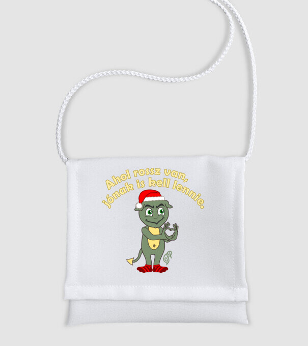 Jó és Rossz Grincs minta fehér pólón