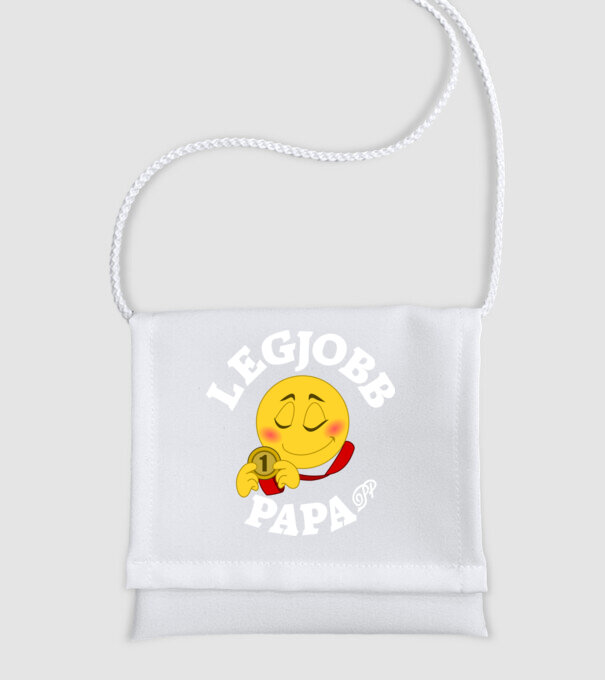 Legjobb Papa minta fehér pólón