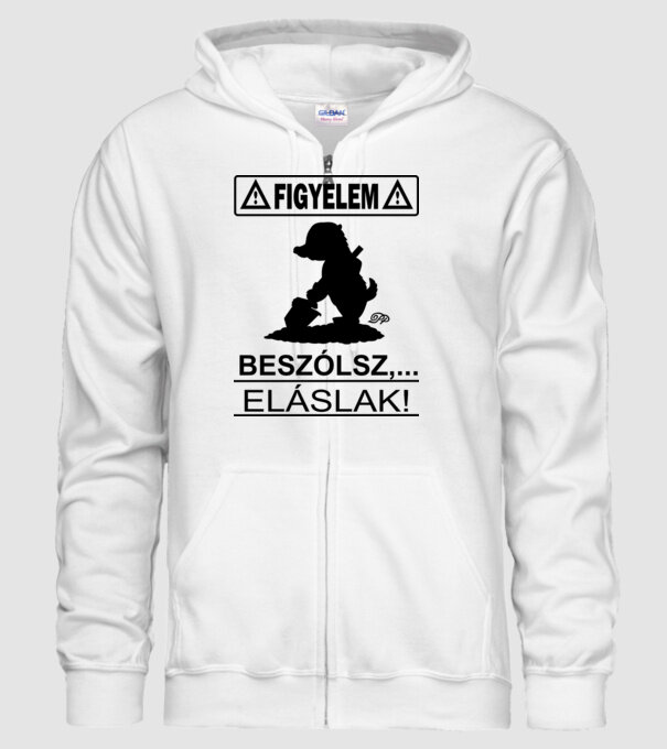 Figyelem Beszólsz Eláslak minta fehér pólón