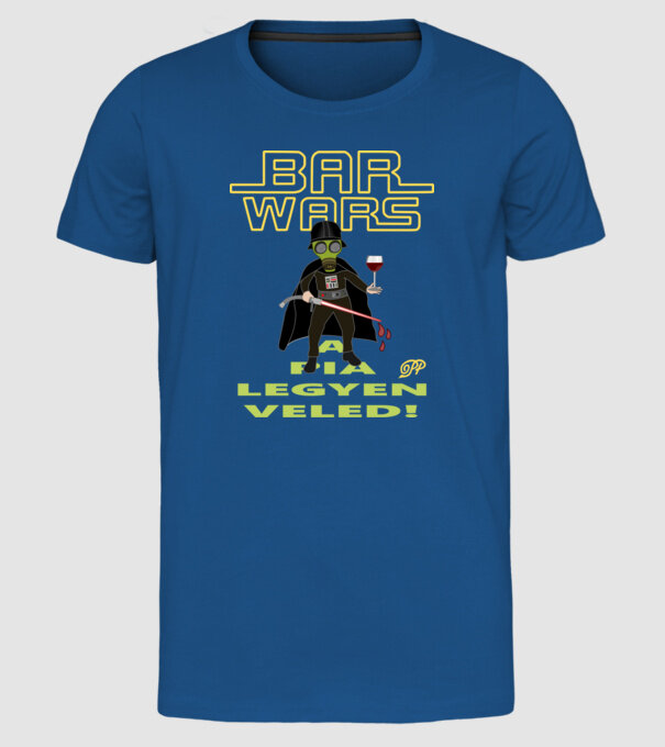 Bar Wars Boros minta királykék pólón