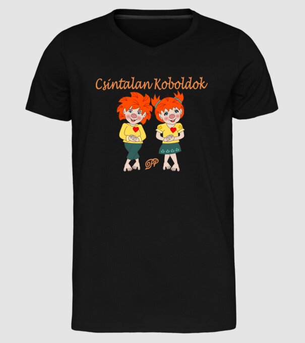 Csintalan Koboldok minta fekete pólón