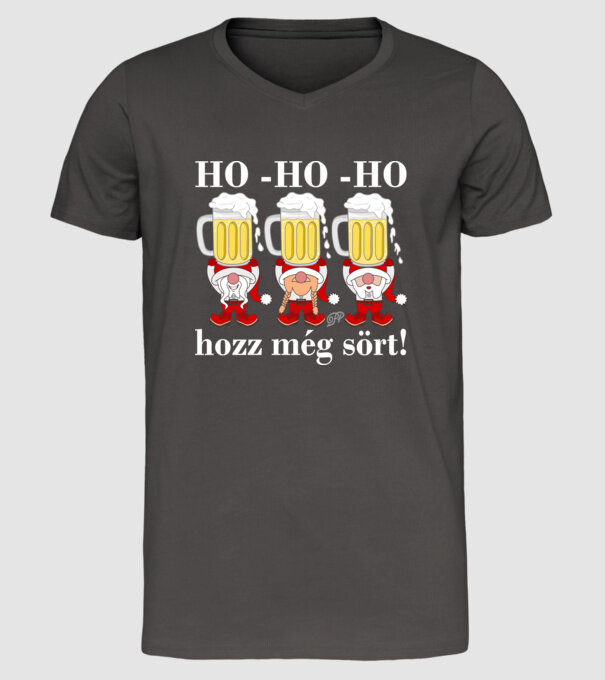 Hozz Még Sört Apók A minta sötétszürke pólón