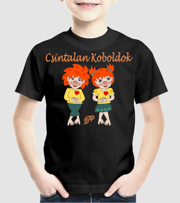 Csintalan Koboldok minta fekete pólón