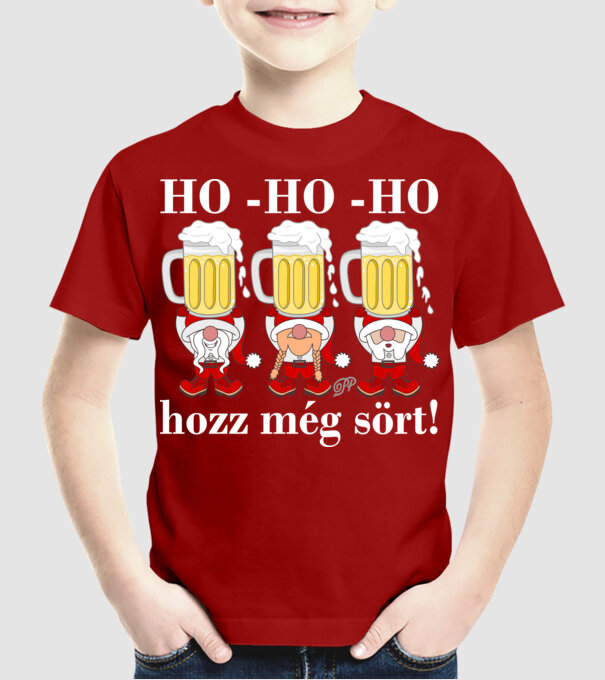 Hozz Még Sört Apók A minta piros pólón
