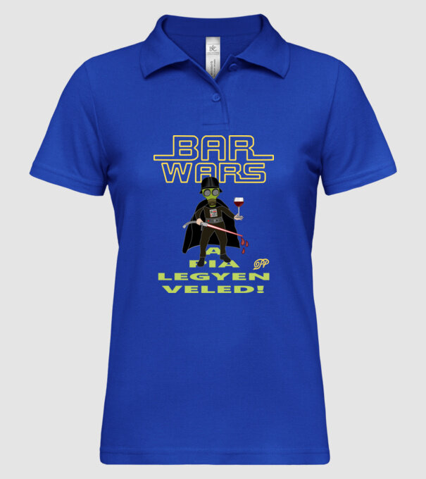 Bar Wars Boros minta királykék pólón