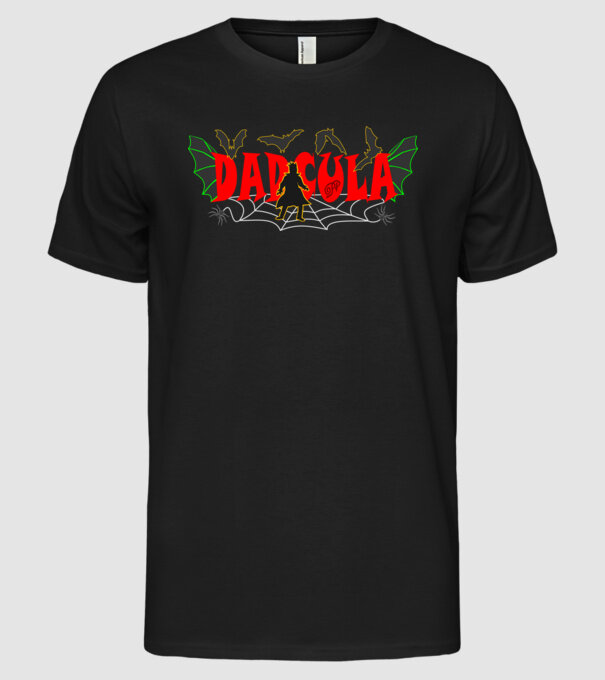 Dad Dracula minta fekete pólón