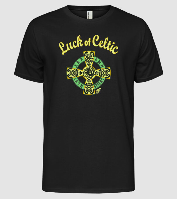 Luck of Celtic Epona minta fekete pólón