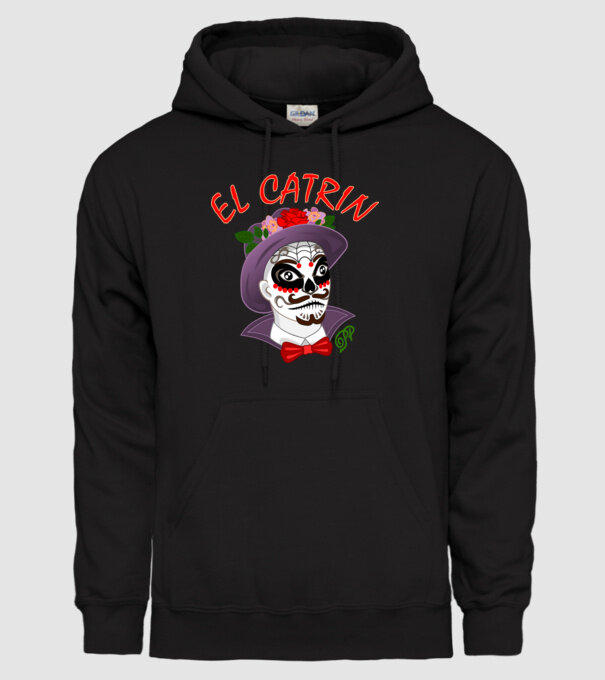 El Catrin minta fekete pólón