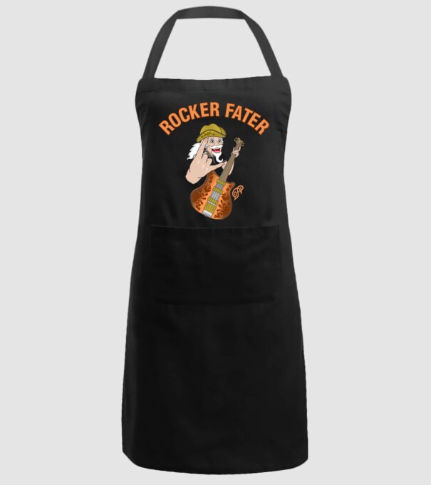 Rocker Fater minta fekete pólón