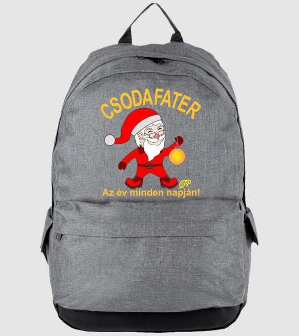 Csodafater Manó minta szürke pólón