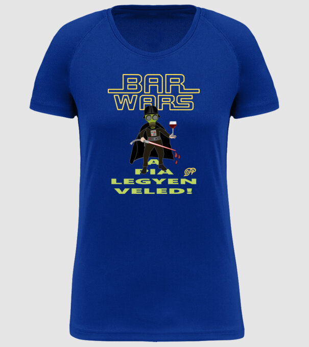 Bar Wars Boros minta királykék pólón