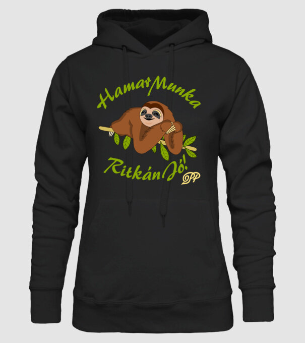 Hamar munka ritkán jó minta fekete pólón