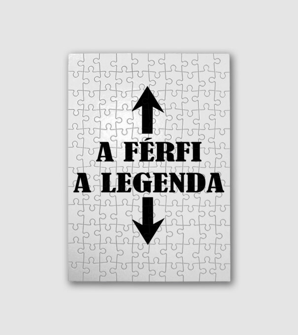Férfi legenda minta fehér pólón