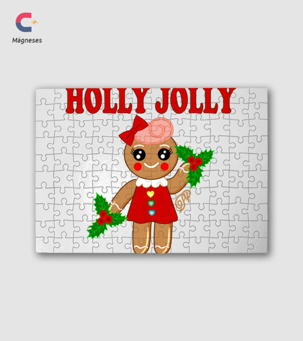 Holly Jolly Ginger minta fehér pólón