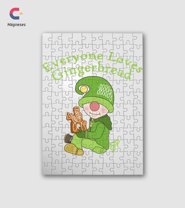 Everyone Loves Gingerbread minta fehér pólón