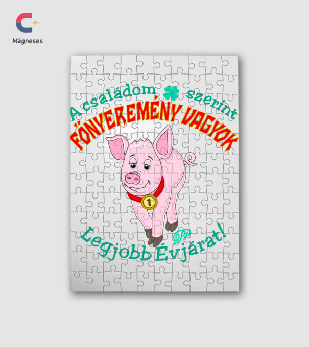 Főnyeremény családom szerint minta fehér pólón