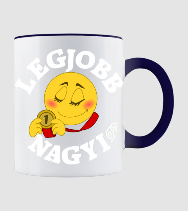 Legjobb Nagyi minta sötétkék pólón