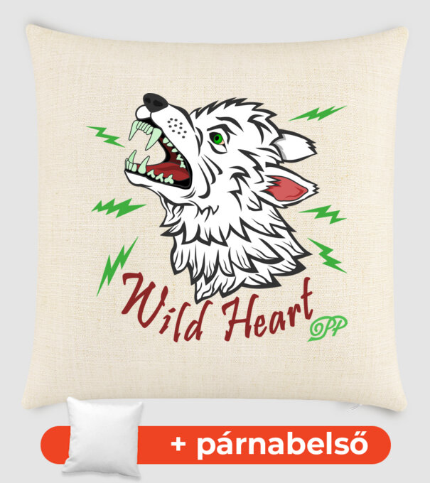 Farkas Szívű minta homokszín pólón