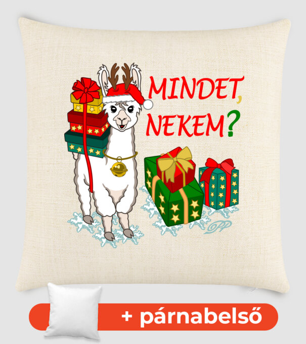 Mindet Nekem Alpaca minta homokszín pólón
