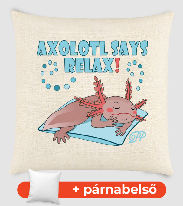Says Relax Axolotl minta homokszín pólón