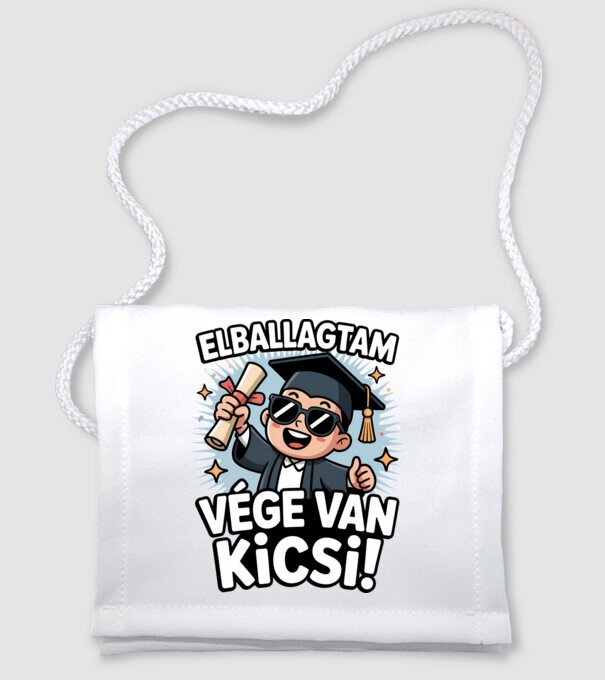 Elballagtam, vége van kicsi! minta fehér pólón