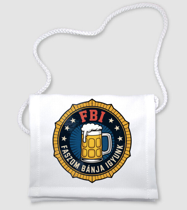 FBI legénybúcsú 2 minta fehér pólón