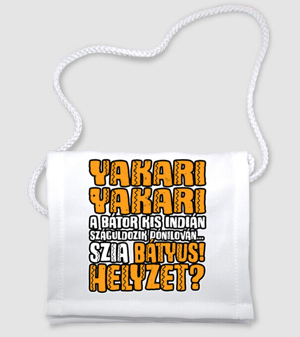 Yakari szia batyus helyzet minta fehér pólón