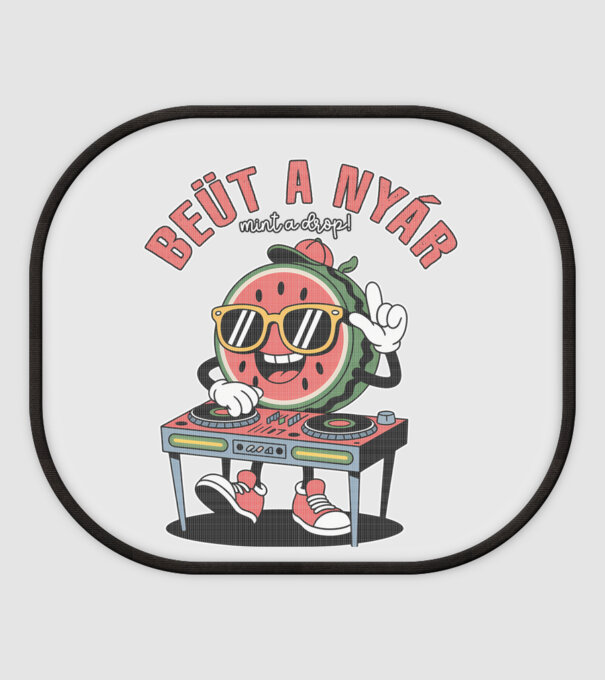 Beüt a nyár, mint a drop! minta fehér pólón