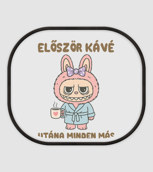 Először kávé utána minden más minta fehér pólón