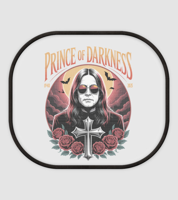 Prince of Darkness minta fehér pólón