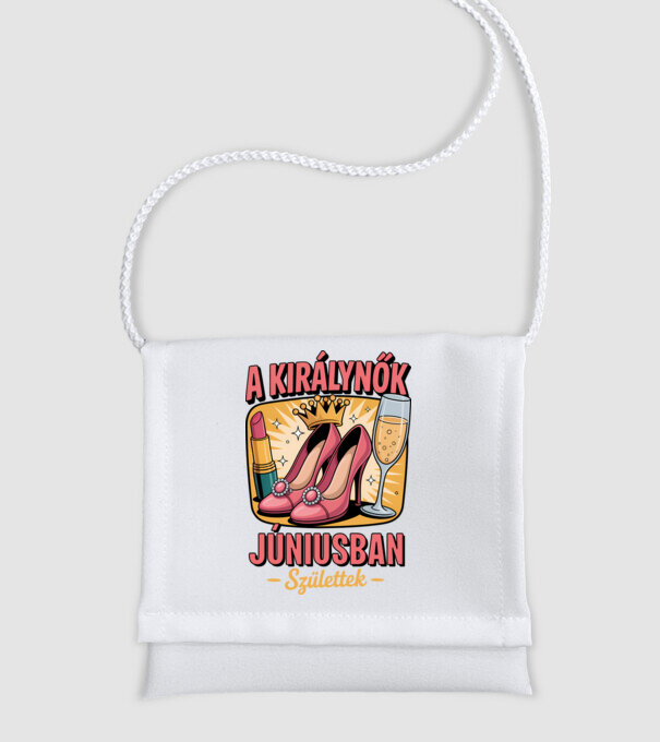 A királynők júniusban születtek minta fehér pólón