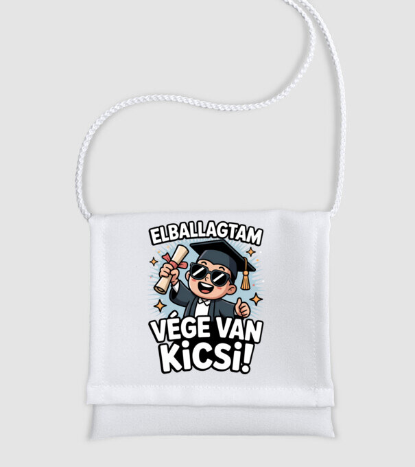 Elballagtam, vége van kicsi! minta fehér pólón