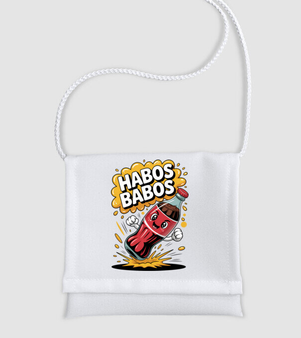 Habos Babos minta fehér pólón
