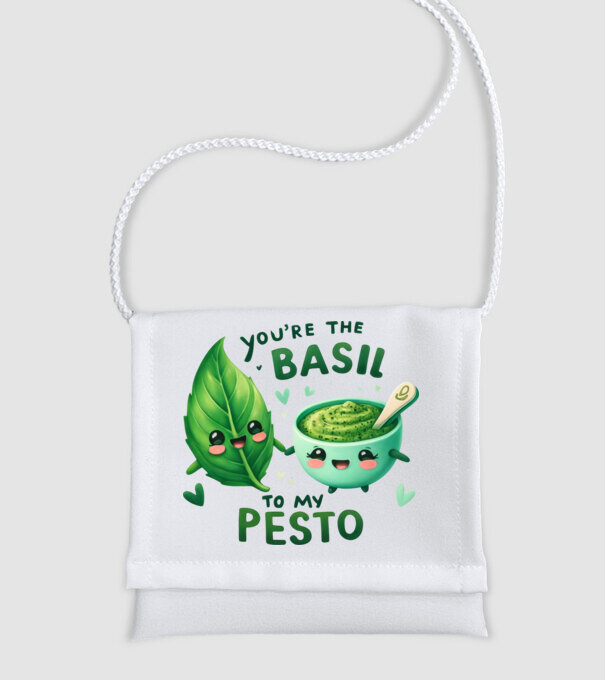 You are the basil to my pesto minta fehér pólón