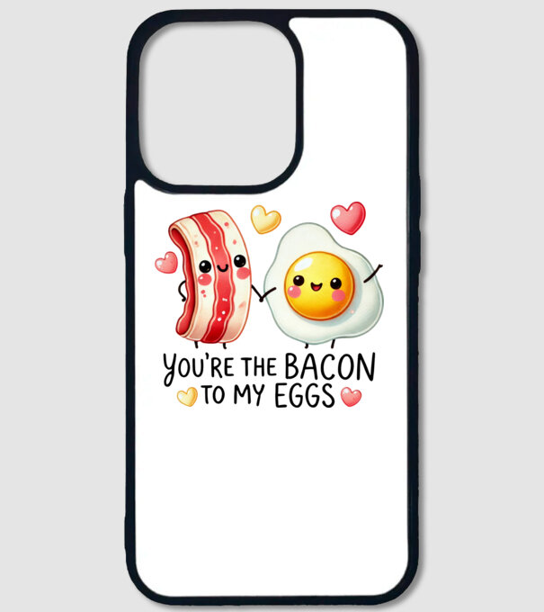 You are the bacon to my eggs minta fehér pólón