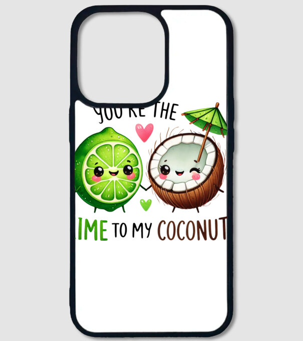 You are the lime to my coconut minta fehér pólón