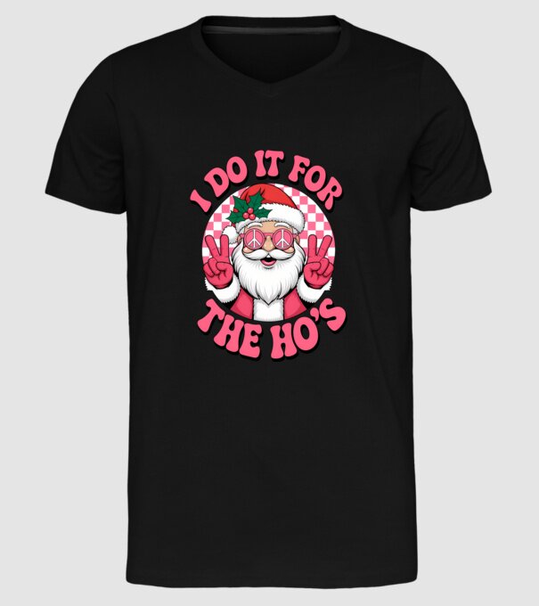 I do it for the HO's  minta fekete pólón