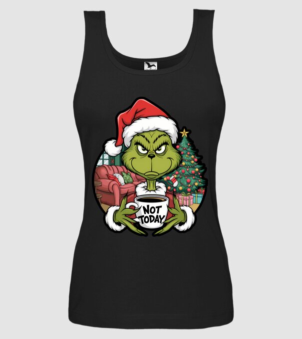 Not Today Grinch minta fekete pólón
